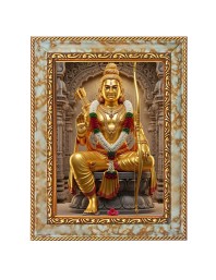Jai Shree Ram Digital Print Photo 6.7x8.7 inches  (I24) - Vibrant Religious Wall Art for Home or Office Decor.
