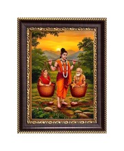  Shravan Kumar Digital Print Photo 6.7x8.7 inches  (I24) - Vibrant Religious Wall Art for Home or Office Decor.