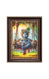 Little krishna Digital Print Photo 6.7x8.7 inches  (I24) - Vibrant Religious Wall Art for Home or Office Decor.