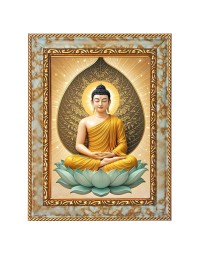 Buddhism Digital Print Photo 6.7x8.7 inches  (I24) - Vibrant Religious Wall Art for Home or Office Decor.