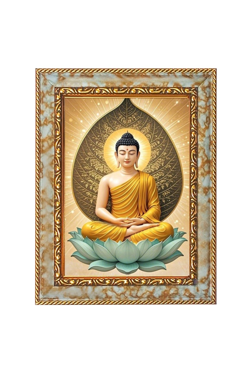 Buddhism Digital Print Photo 6.7x8.7 inches  (I24) - Vibrant Religious Wall Art for Home or Office Decor.