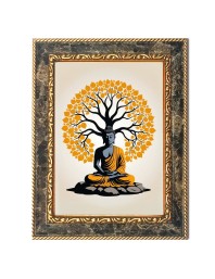 Lord  Buddha Digital Print Photo 6.7x8.7 inches  (I24) - Vibrant Religious Wall Art for Home or Office Decor.