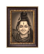 Har Har Mahadev Digital Print Photo 6.7x8.7 inches  (I24) - Vibrant Religious Wall Art for Home or Office Decor.