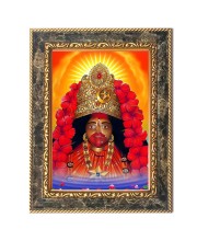 Maa Kali Digital Print Photo 6.7x8.7 inches  (I24) - Vibrant Religious Wall Art for Home or Office Decor.