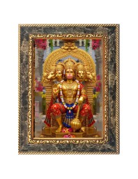 Jai Bajrang bali Digital Print Photo 6.7x8.7 inches  (I24) - Vibrant Religious Wall Art for Home or Office Decor.