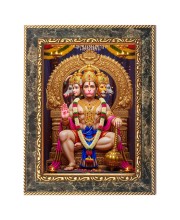 Lord Hanuman Ji Digital Print Photo 6.7x8.7 inches  (I24) - Vibrant Religious Wall Art for Home or Office Decor.