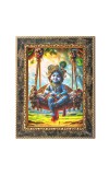 Little Krishna Digital Print Photo 6.7x8.7 inches  (I24) - Vibrant Religious Wall Art for Home or Office Decor.