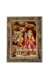 Lord Radha Krishna Digital Print Photo 6.7x8.7 inches  (I24) - Vibrant Religious Wall Art for Home or Office Decor.