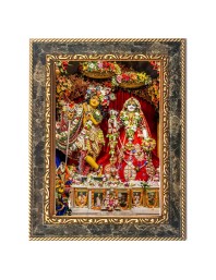 Lord Radha Krishna Digital Print Photo 6.7x8.7 inches  (I24) - Vibrant Religious Wall Art for Home or Office Decor.
