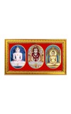 Tirthankara Photo Frame - 8x14 Inch Brown Wooden Frame | Hindu Gods Wall Decor for Home & Office