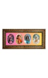Little radha, sita, durga, saraswati Photo Frame - 8x14 Inch Brown Wooden Frame | Hindu Gods Wall Decor for Home & Office Little radha, sita, durga, saraswati Photo Frame - 8x14 Inch Brown Wooden Frame | Hindu Gods Wall Decor for Home & Office
