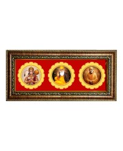 Lord hanuman, waheguru, sai baba Photo Frame - 8x14 Inch Brown Wooden Frame | Hindu Gods Wall Decor for Home & Office