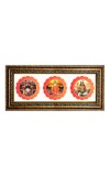 Lord jagannath, lokenath, vishnu Photo Frame - 8x14 Inch Brown Wooden Frame | Hindu Gods Wall Decor for Home & Office