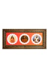 Sri Ramakrishna Paramahamsa. Swami Vivekananda.  Photo Frame - 8x14 Inch Brown Wooden Frame | Hindu Gods Wall Decor for Home & Office