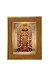 Lord Karthikeya Photo Frame  10x14 Inches-Brown Wooden Frame for Home , Office & Temple Decoration and Gifting