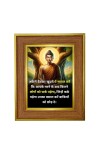 Gautam buddha Photo Frame  10x14 Inches-Brown Wooden Frame for Home , Office & Temple Decoration and Gifting
