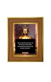 Buddha Photo Frame  10x14 Inches-Brown Wooden Frame for Home , Office & Temple Decoration and Gifting