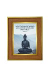 Lord buddha Photo Frame  10x14 Inches-Brown Wooden Frame for Home , Office & Temple Decoration and Gifting