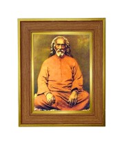 Swami Sri Yukteswar Giri.  Photo Frame  10x14 Inches-Brown Wooden Frame for Home , Office & Temple Decoration and Gifting