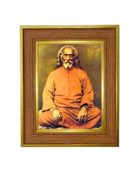 Swami Sri Yukteswar Giri.  Photo Frame  10x14 Inches-Brown Wooden Frame for Home , Office & Temple Decoration and Gifting