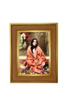 Anandamayi Ma Photo Frame 10x14 Inches-Brown Wooden Frame for Home , Office & Temple Decoration and Gifting Anandamayi Ma Photo Frame 10x14 Inches-Brown Wooden Frame for Home , Office & Temple Decoration and Gifting