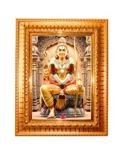 Jai shree ram Golden Designer Photo Frame | 10x14 Inch Religious Wall Hanging Frame for Home & Office Decoration | Hindu Deity Spiritual Gift Item