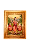 Shravan Kumar Golden Designer Photo Frame | 10x14 Inch Religious Wall Hanging Frame for Home & Office Decoration | Hindu Deity Spiritual Gift Item