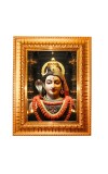 Ardhanarishvara Golden Designer Photo Frame | 10x14 Inch Religious Wall Hanging Frame for Home & Office Decoration | Hindu Deity Spiritual Gift Item
