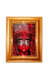 Maa tara Golden Designer Photo Frame | 10x14 Inch Religious Wall Hanging Frame for Home & Office Decoration | Hindu Deity Spiritual Gift Item