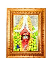 Joy maa tara Golden Designer Photo Frame | 10x14 Inch Religious Wall Hanging Frame for Home & Office Decoration | Hindu Deity Spiritual Gift Item