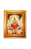 Siddhivinayak Ganapati Golden Designer Photo Frame | 10x14 Inch Religious Wall Hanging Frame for Home & Office Decoration | Hindu Deity Spiritual Gift Item