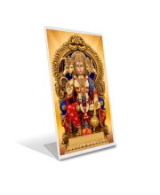 Car Desk/Table Top Lord Hanuman Acrylic L-Style Photo Stand - 2.5x3.5 Inches, Compact and Stylish Spiritual Display
