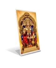 Car Desk/Table Top Lord Hanuman Acrylic L-Style Photo Stand - 2.5x3.5 Inches, Compact And Stylish Spiritual Display (F6667)
