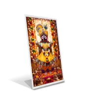 Car Desk/Table Top Jai  Jagannath Acrylic L-Style Photo Stand - 2.5x3.5 Inches, Compact And Stylish Spiritual Display (F6655)