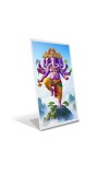Car Desk/Table Top Lord Machamukh Ganesha Acrylic L-Style Photo Stand - 2.5x3.5 Inches, Compact and Stylish Spiritual Display Car Desk/Table Top Lord Machamukh Ganesha Acrylic L-Style Photo Stand - 2.5x3.5 Inches, Compact and Stylish Spiritual Display
