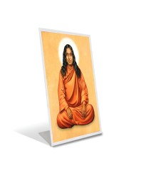 Car Desk/Table Top Paramahansa Yogananda Acrylic L-Style Photo Stand - 2.5x3.5 Inches, Compact and Stylish Spiritual Display