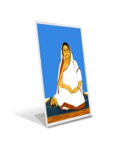 Car Desk/Table Top Sree Sree Baroma.  Acrylic L-Style Photo Stand - 2.5x3.5 Inches, Compact and Stylish Spiritual Display