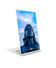 Car Desk/Table Top Adiyogi Shiva Acrylic L-Style Photo Stand - 2.5x3.5 Inches, Compact and Stylish Spiritual Display