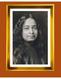 Paramahansa Yogananda.  Golden Photo Frame - 10x14 Inches | Elegant Wooden Frame for Home, Office & Temple Decoration | Spiritual Wall & Table Decor and Gift Item