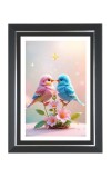 Love Birds Photo Frame | 10x14 Inch Black Designer Wall & Table Frame | Perfect for Gifting & Home Decor Love Birds Photo Frame | 10x14 Inch Black Designer Wall & Table Frame | Perfect for Gifting & Home Decor