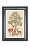 Deer and a fawn Photo Frame | 10x14 Inch Black Designer Wall & Table Frame | Perfect for Gifting & Home Decor