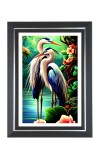 Great Blue Herons Photo Frame | 10x14 Inch Black Designer Wall & Table Frame | Perfect for Gifting & Home Decor
