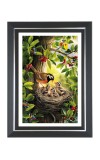 Bird in a nest Photo Frame | 10x14 Inch Black Designer Wall & Table Frame | Perfect for Gifting & Home Decor