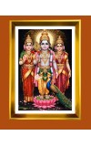  Lord Murugan Golden Photo Frame - 10x14 Inches | Elegant Wooden Frame for Home, Office & Temple Decoration | Spiritual Wall & Table Decor and Gift Item