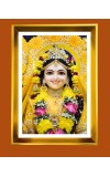 Divine Radha Golden Photo Frame - 10x14 Inches | Elegant Wooden Frame for Home, Office & Temple Decoration | Spiritual Wall & Table Decor and Gift Item