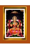 Maa Laxmi Golden Photo Frame - 10x14 Inches | Elegant Wooden Frame for Home, Office & Temple Decoration | Spiritual Wall & Table Decor and Gift Item