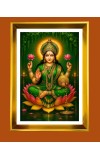 Maa Lakshmi Golden Photo Frame - 10x14 Inches | Elegant Wooden Frame for Home, Office & Temple Decoration | Spiritual Wall & Table Decor and Gift Item Maa Lakshmi Golden Photo Frame - 10x14 Inches | Elegant Wooden Frame for Home, Office & Temple Decoration | Spiritual Wall & Table Decor and Gift Item