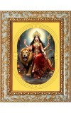  Devi Durga Photo Frame | 5X7 Inch Black Designer Wall & Table Frame | Perfect for Gifting & Home Decor