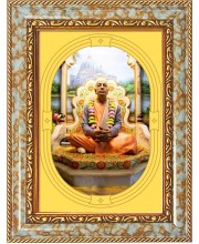  A. C. Bhaktivedanta Swami Prabhupada. Photo Frame | 5X7 Inch Black Designer Wall & Table Frame | Perfect for Gifting & Home Decor