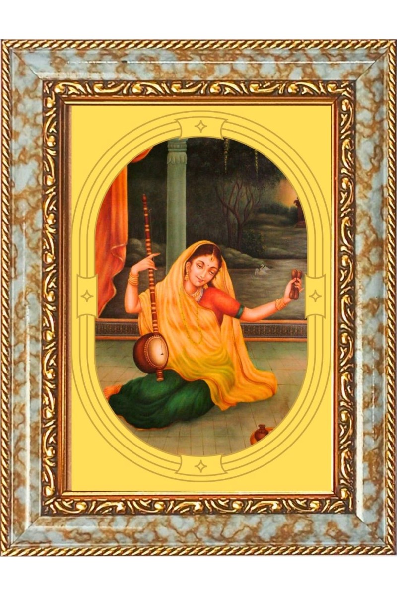  Meera Bai Photo Frame | 5X7 Inch Black Designer Wall & Table Frame | Perfect for Gifting & Home Decor